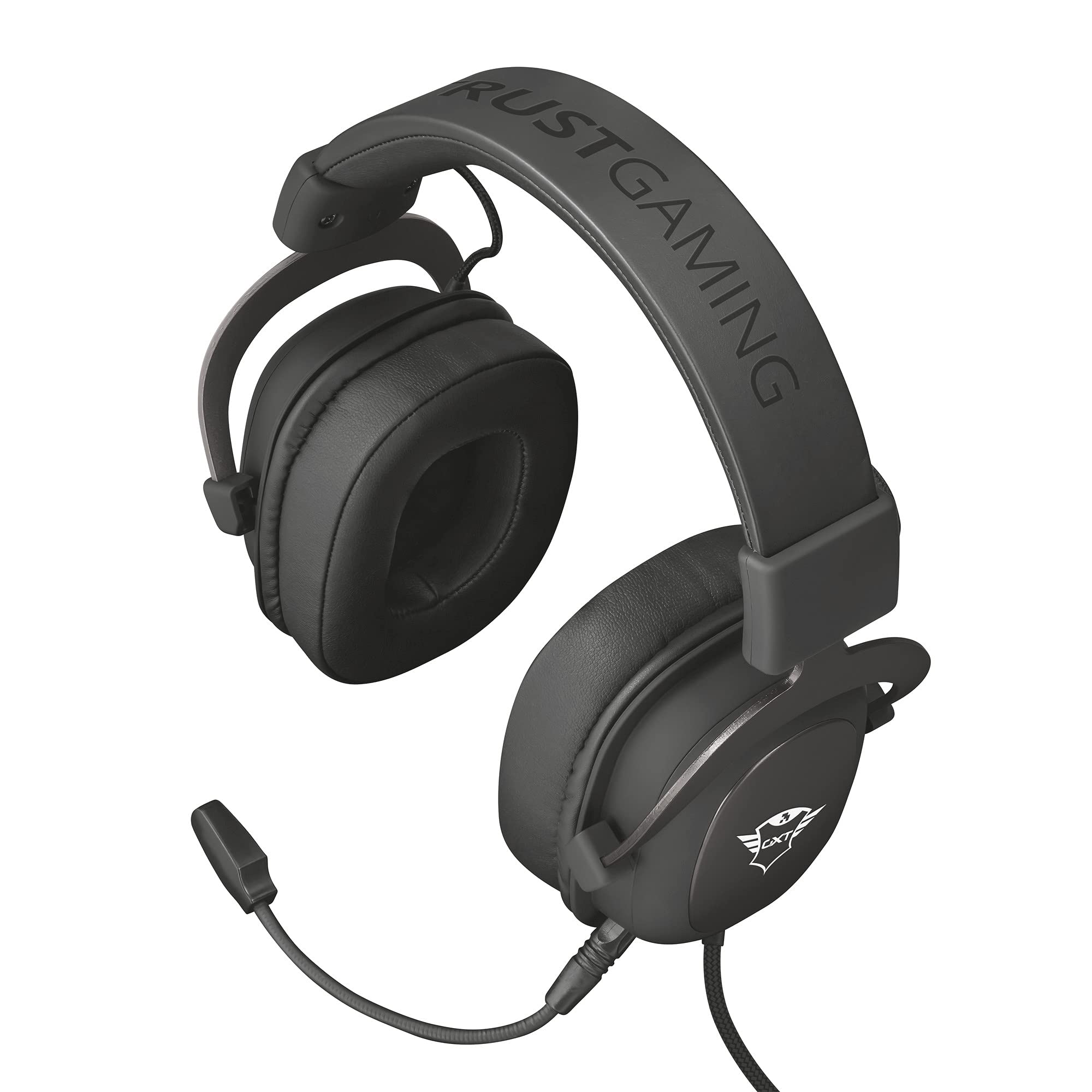 Trust Gaming GXT 414 Zamak Casque Gamer avec Micro, Casque-Micro pour PC, Ordinateur Portable, Xbox One, PS4 et Nintendo Switch, Jack 3.5mm, Over-Ear - Noir