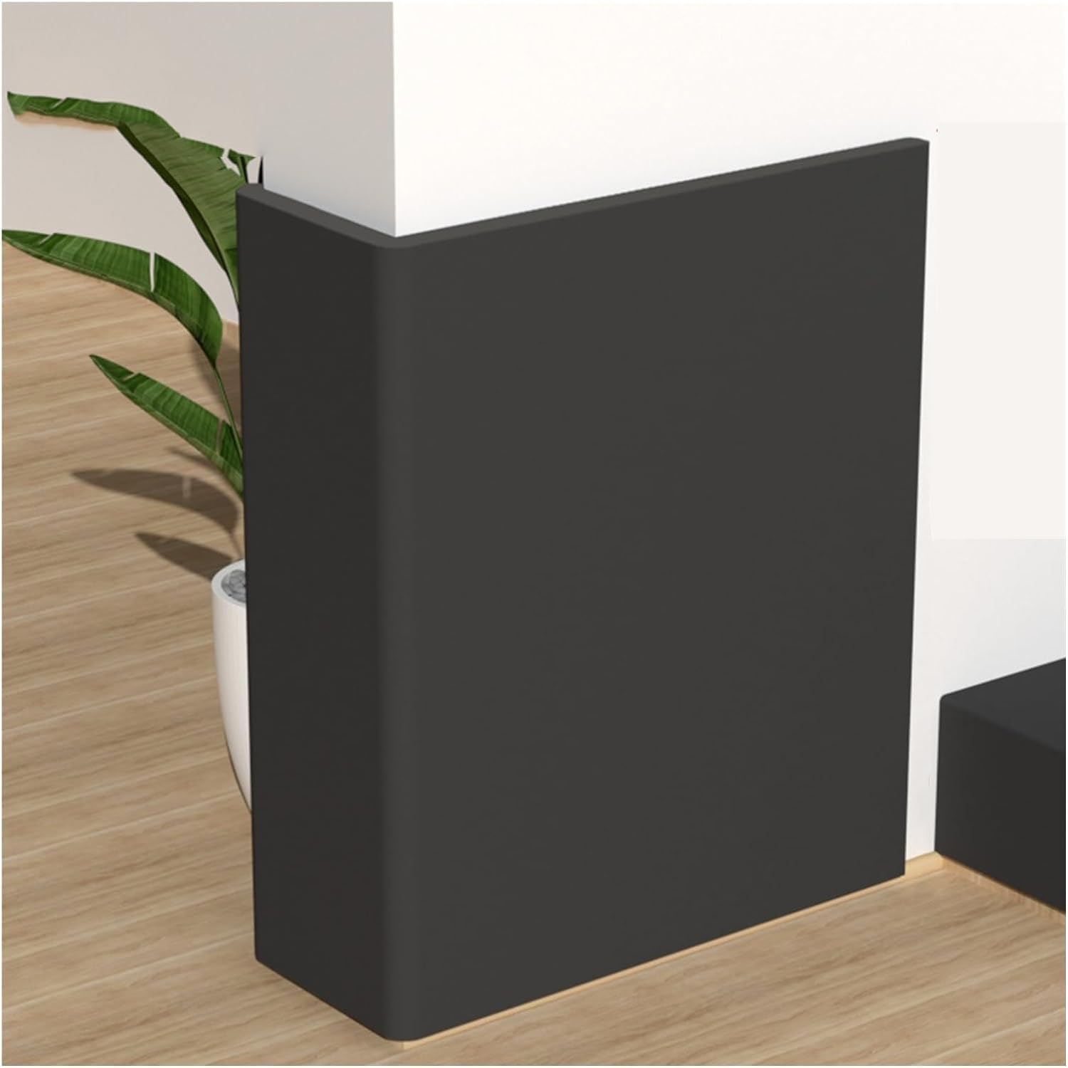 Tianqihao Black Garage Wall Protector Garage Door Wall Guards, Garage Wall Edge Guards, Parking Garage Wall Corner Protectors For Studio Stadiums Gyms For Parking Gar,-10M