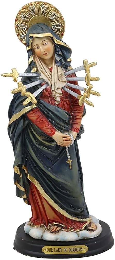 【超超希少激安66cm】✞悲しみの聖母マリア像　マーテル・ドロロサ像　宗教彫刻 超超希少激安66cm】✞悲しみの聖母マリア像マーテル・ドロロサ像