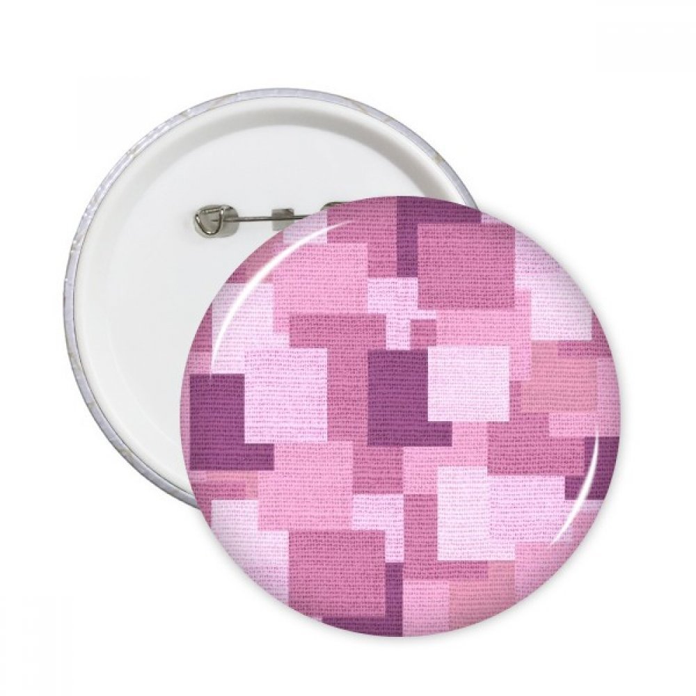 Badge en tissu de lin violet motif mosaïque idée cadeau décoration vêtement 5pcs - 3