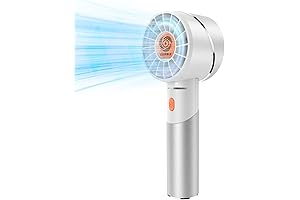 Battery Operated Fan, Handheld, Provides Cooling Breeze Wherever You Go