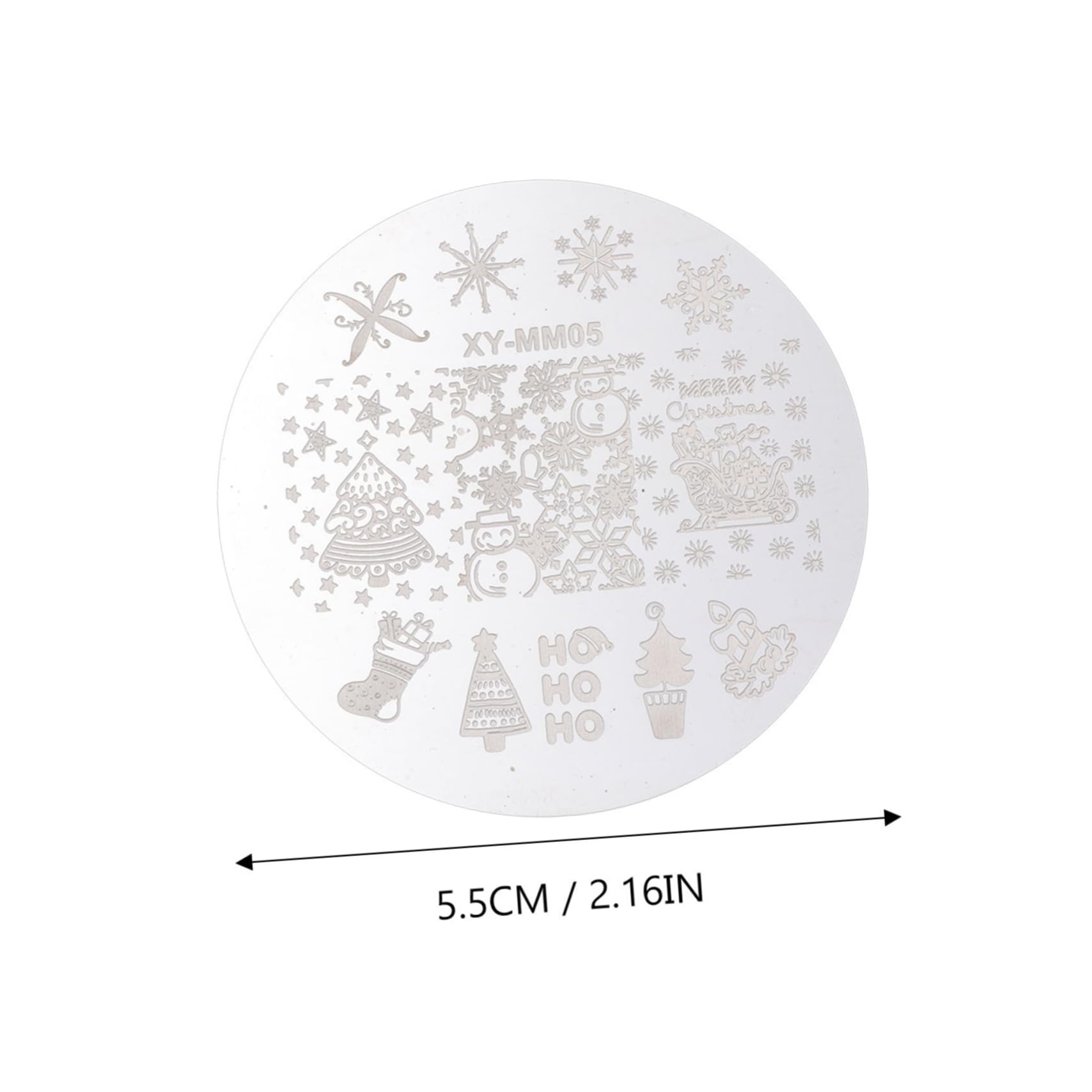 Healvian 30pezzi Piastre Per Stampa Unghie Natalizie Kit Di Stamping Per Nail Art Con Temi Di Natale Come Alberi e Fiocchi Di Accessori Manicure Per Decorazioni Festive