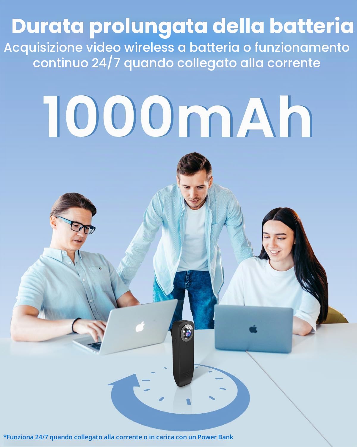 Bextgoo Body Cam, Mini Telecamera Spia Nascosta 1080P,Telecamera senza WiFi con scheda 64 GB Preinstallata，Bodycam con Batteria lunga durata da 1000 mAh, Movimento e Visione Nottu