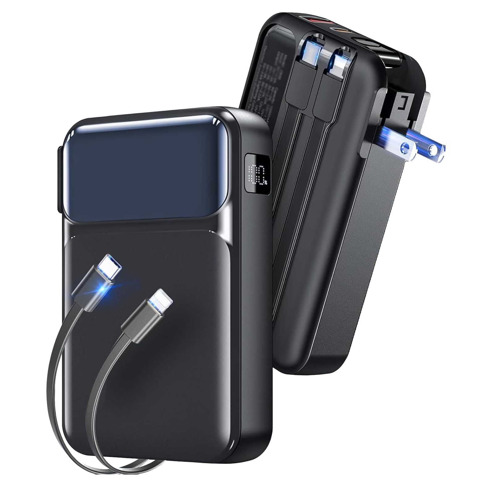 【大容量 モバイルバッテリー 】20000mAh コンセント一体型 バッテリー充…