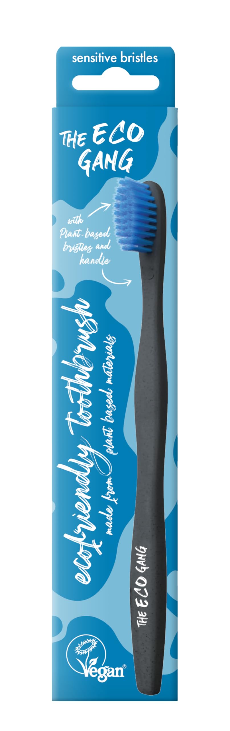 THE HUMBLE CO. THE ECO GANG ADULT PLANT-BASED TB SENSITIVE BLUE BİTKİ BAZLI ÇEVRE DOSTU DİŞ FIRÇASI MAVİ