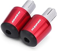 Vista 3 de Extremos de manillar de motocicleta de 7/8 pulgadas, 0.866 in, mango de aluminio CNC, tapas para Suzuki GIXXER SF250 SF 250 GIXXER150 155SF 2021 Rojo