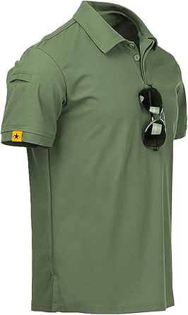 Men's Short Sleeve Polo Shirt - Athletic, Casual, Golf, Tactical