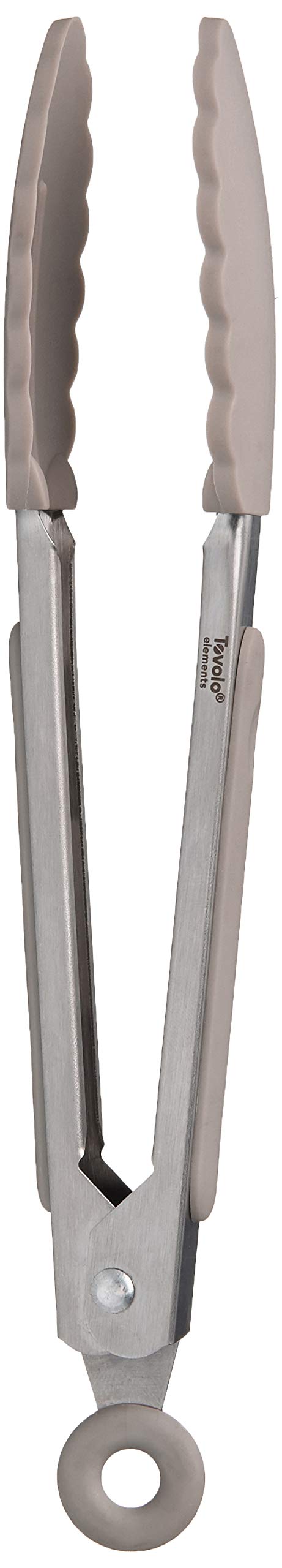 Tovolo 61-33689 Tongs, Stainless Steel, Warm Gray