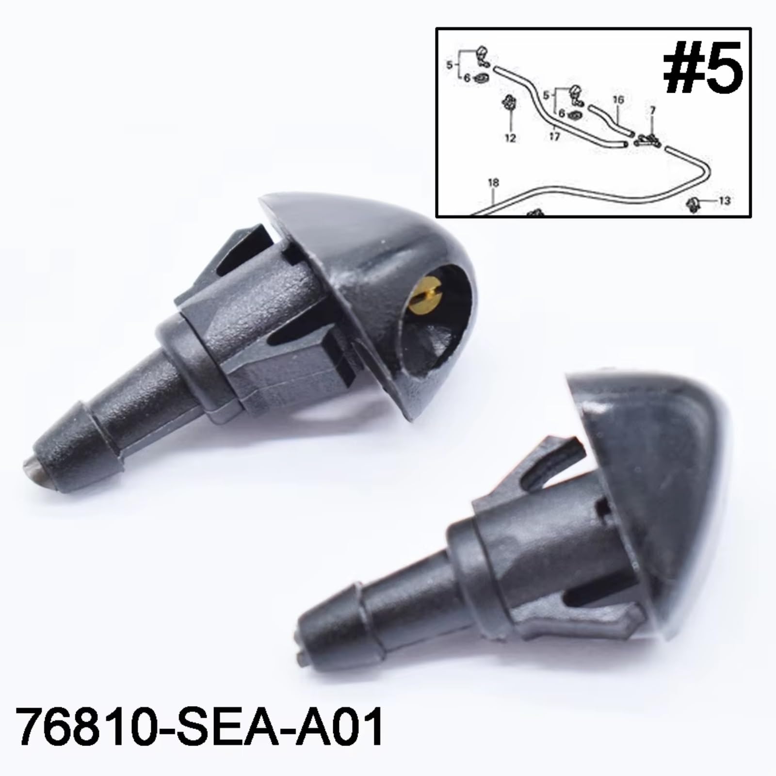 Autowaschdüse Spray Scheibenwischerdüse Für Acura Für TSX 2007–2008 76810-SEA-A01