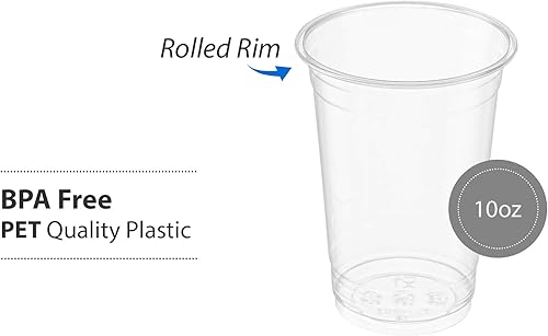 Miniatura 28 de Vasos de PET transparentes para café helado, batido, bebidas frías, granizado, batidos, Slurpee, helado, postre, fiesta, vasos desechables