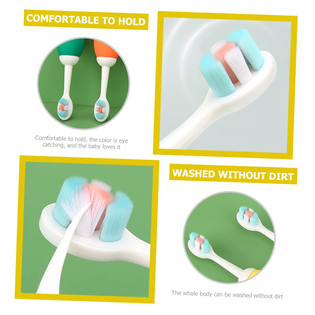 FOMIYES Kids Automatic Toothbrush Gentle Gum Care Toothbrush Soft Bristles Boys/Dinosaur Theme Random Color