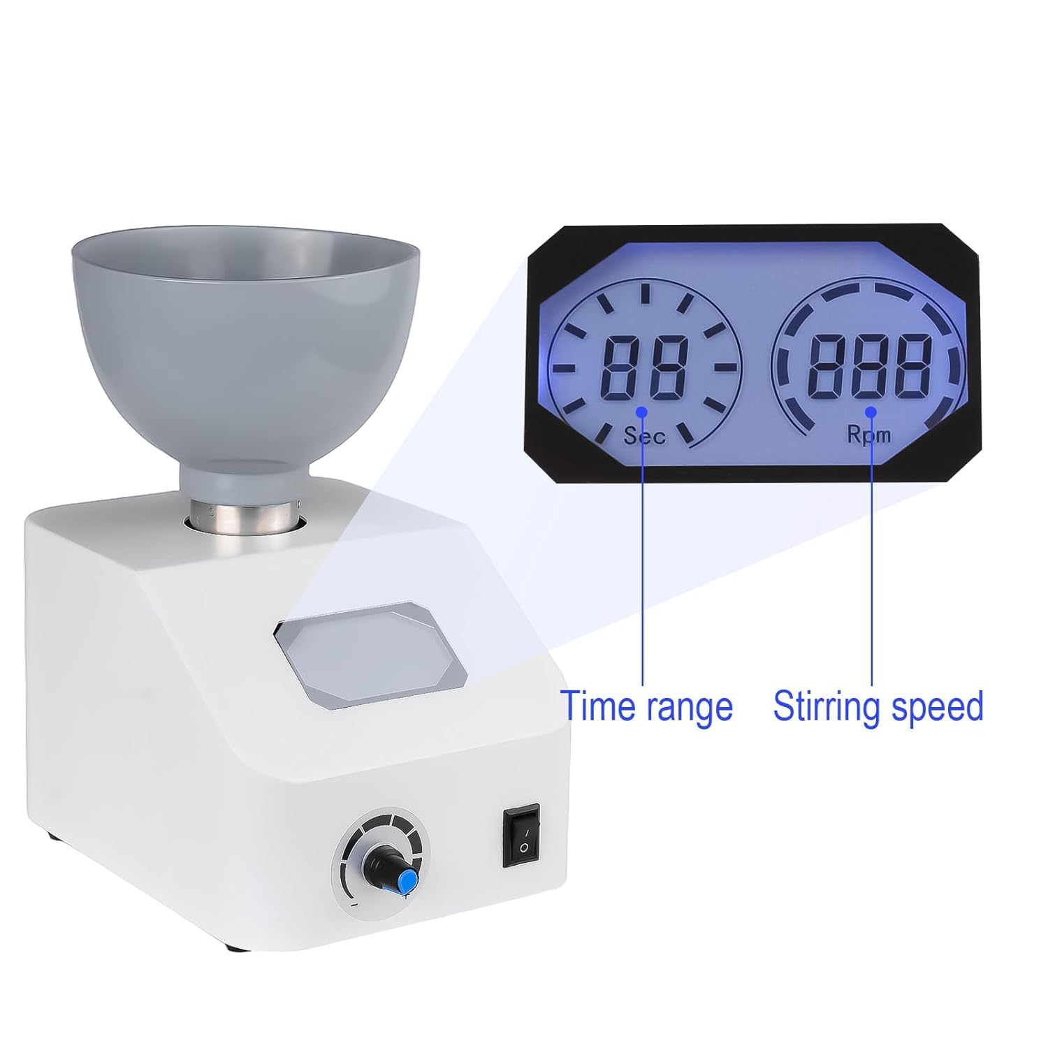 Dental Gips Grind Mixer, 100-700ML Automatische Alginat Mixer, 0-300RPM Einstellbare Geschwindigkeit, Mischen Alginat Abdruckmaterialien Und Gips, Für Zahnkliniken, Labor