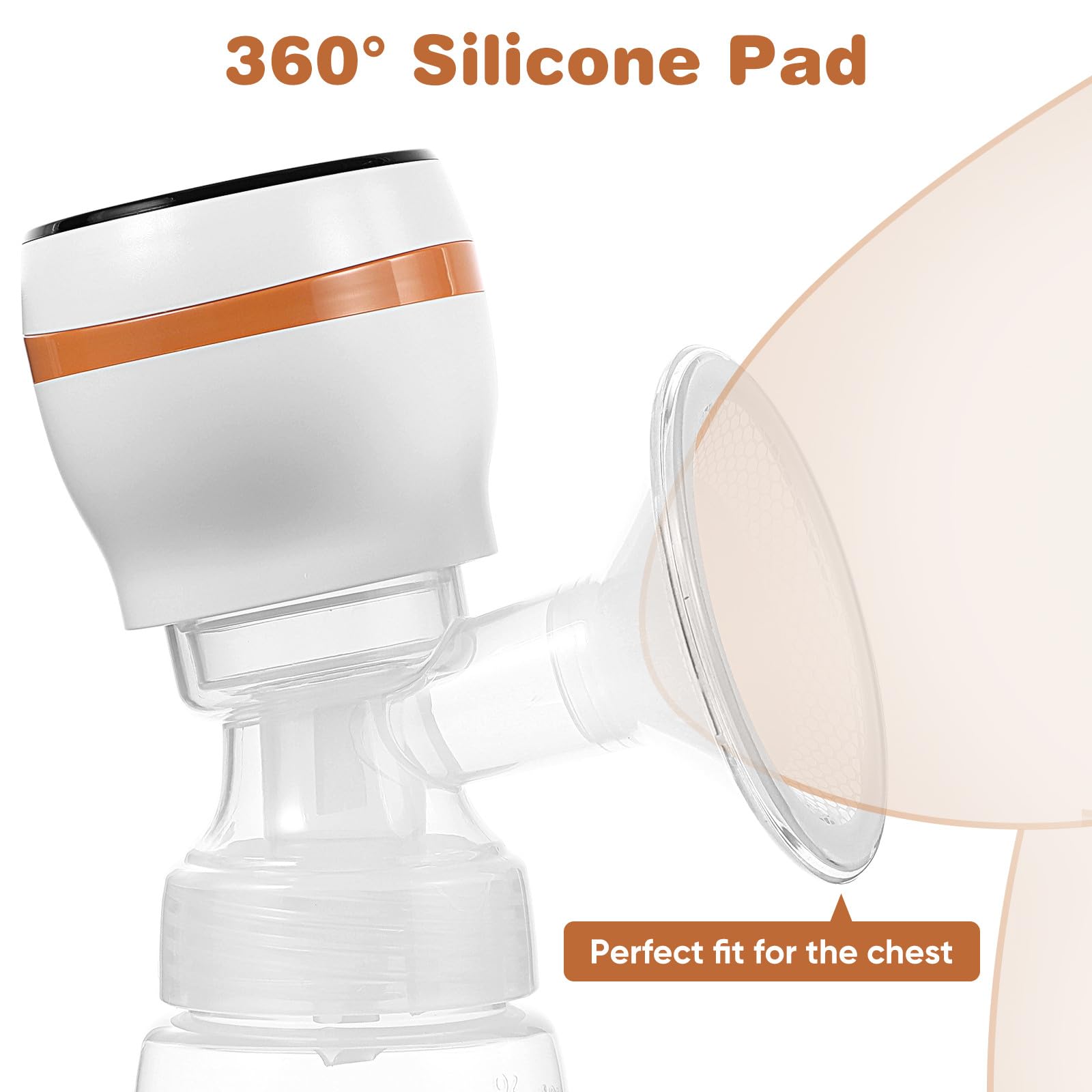 ifundom Extractor de Leche Resistente a Altas Temperaturas Manos Libres Eléctrico Portátil sin Cables Material Pp, Adecuado para Uso Diario