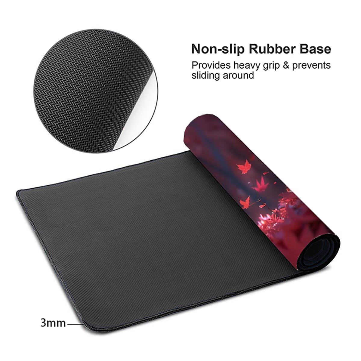 Tappetino per Mouse Gaming XXL 1200x600x3mm– Ufficio Mousepad Grande – Migliora la Velocità e la Precisione Tenuta Stabile Sottomano per Ufficio e Casa Accessori Scrivania Gufo PjY11665 N-U