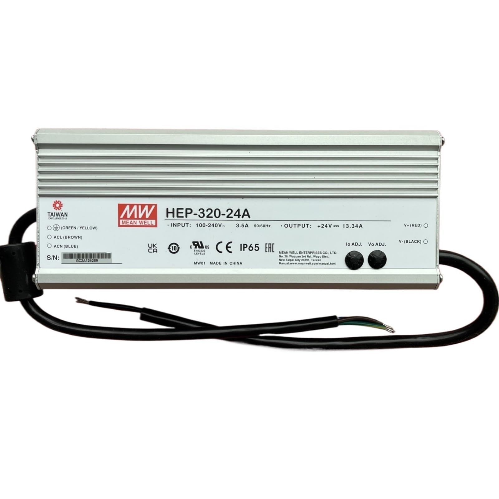 Alimentation 24V 320W HEP-320-24A transformateur étanche