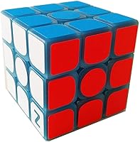 Vista 3 de AMAZA Cubo de velocidad fluorescente 3x3, 3x3x3, que brilla en la oscuridad, cubo de velocidad luminoso de 3 por 3, juguete rompecabezas de cerebro