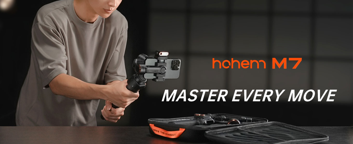 Amazon.co.jp: hohem M7 スマホ ジンバル スタビライザー AIトラッカー