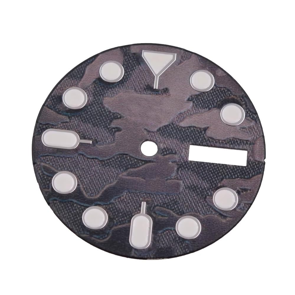 1 szt. 28,5 mm czarna tarcza zegarka z zielonym podświetleniem NH35 NH36 mechanizm sterylne akcesoria