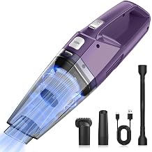 Bossdan Handheld Vacuum Cordless Car Vac Portable with 8KPA & Multi Accessories & Low Noise, Lightweight Hand Held Vacuum Cordless Rechargeable for Car/Home/Dust/Pet Hair, Mine Portable Vacuum