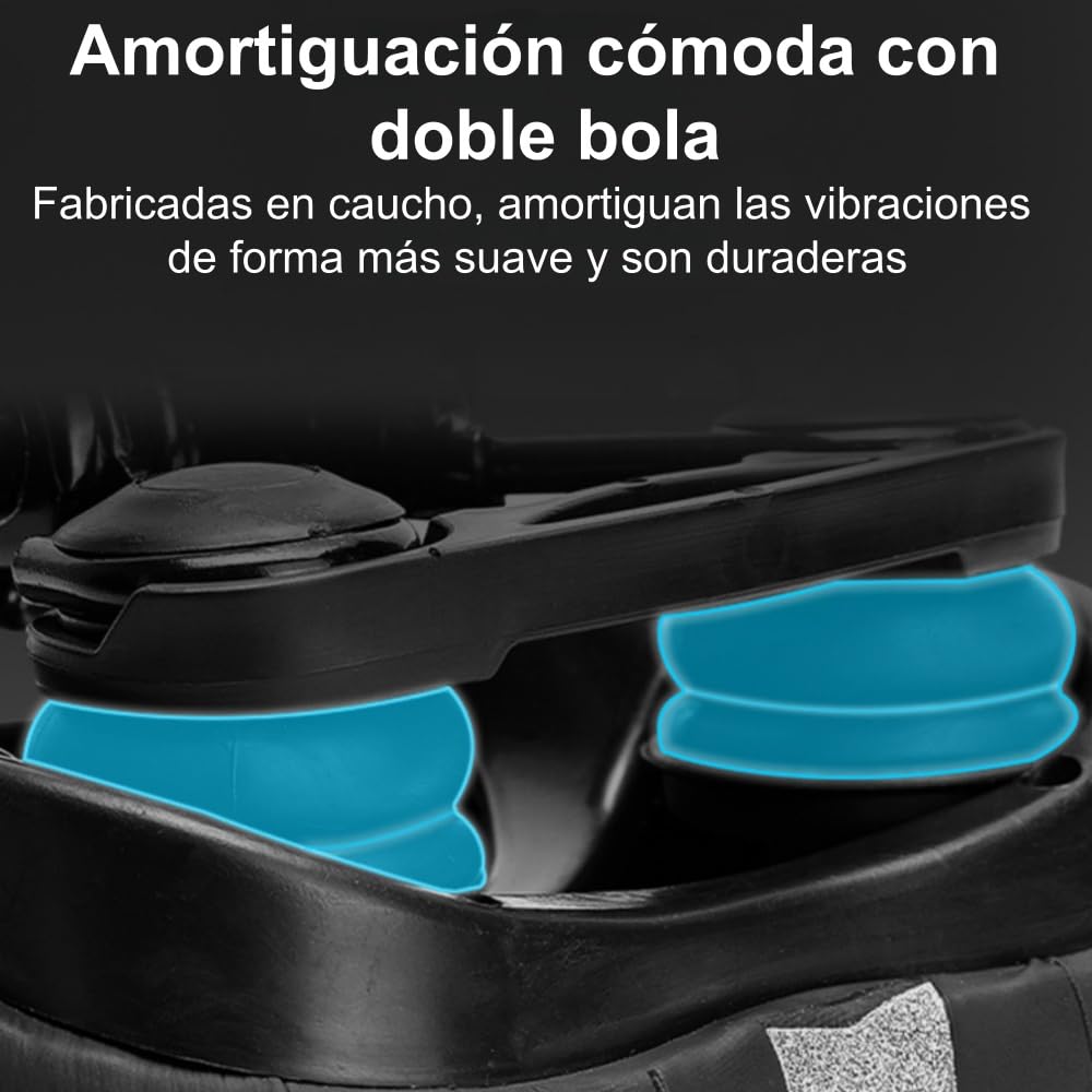 lociena 3.0 Comodidad sillín de Bicicleta Unisex, Amortiguador, Transpirable, para Carretera y montaña