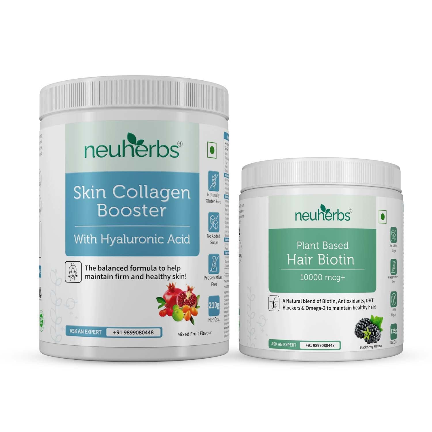 Buy Neus skin Collagen Booster with Hyaluronic 210 g & based Hair