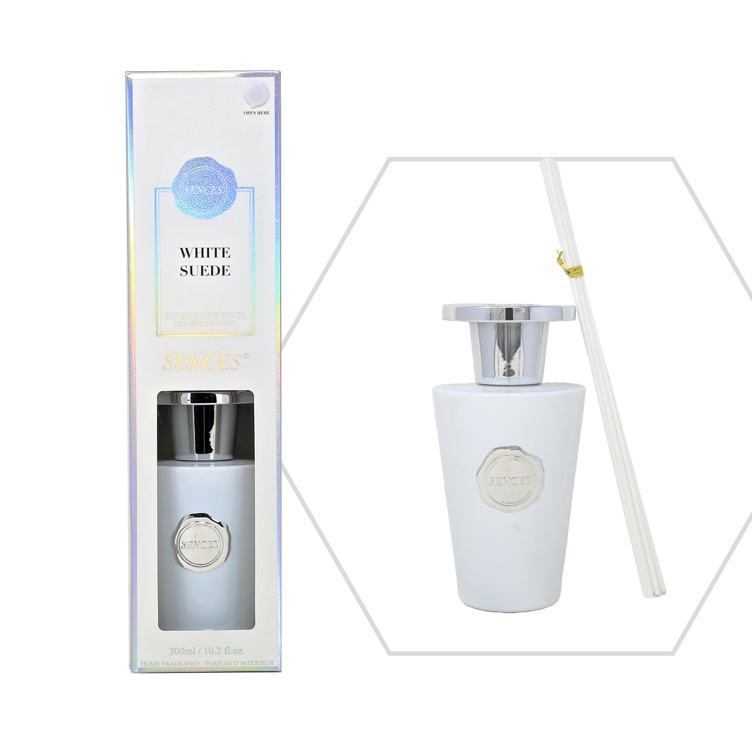Reed Diffuser 300ml Baltus White Suede Air Freshener Air Freshener Fragrance