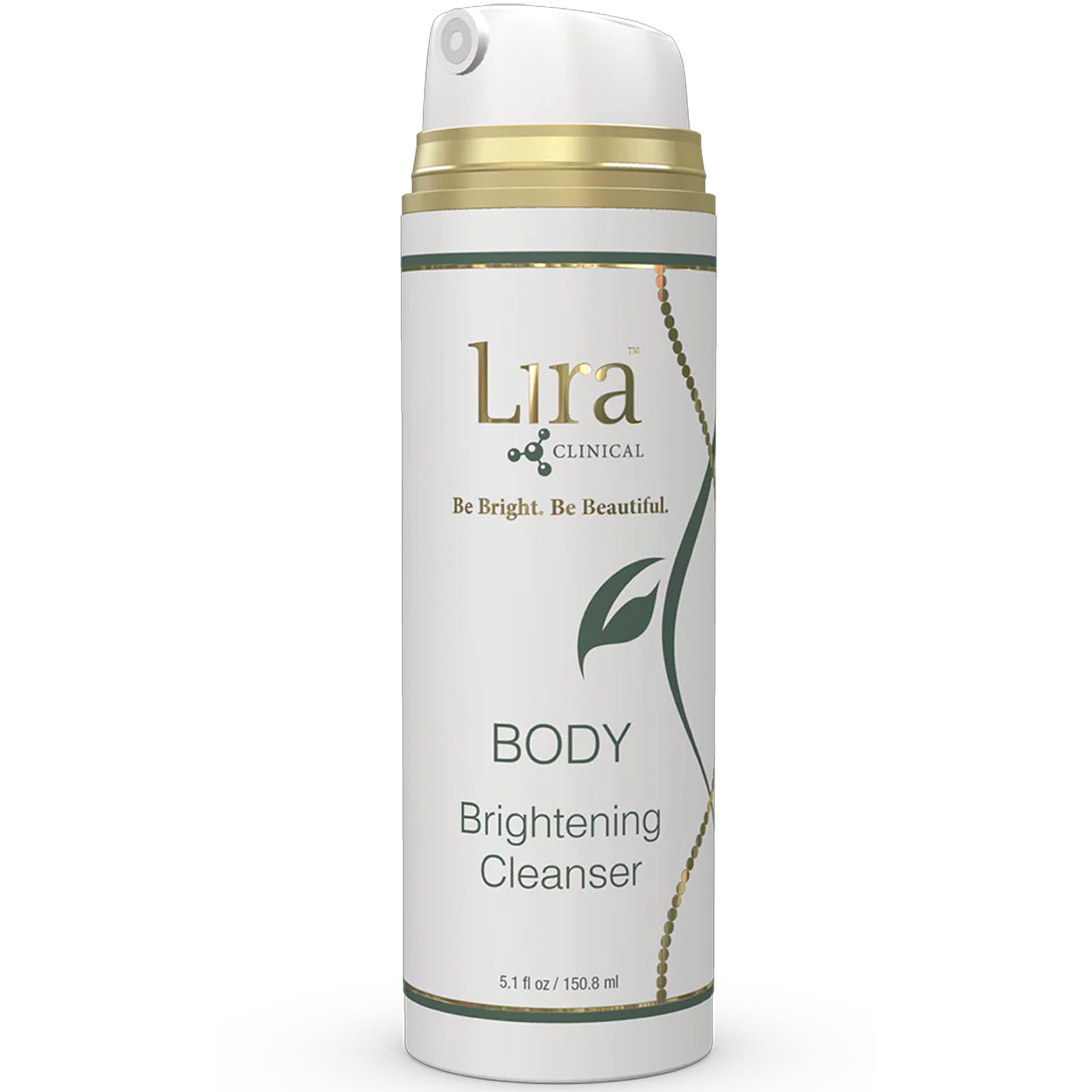 Lira Clinical BODY Exfoliating Cleanser - Lactic Acid Body Wash with Coconut Oil Aloe Vera - Exfoliant for