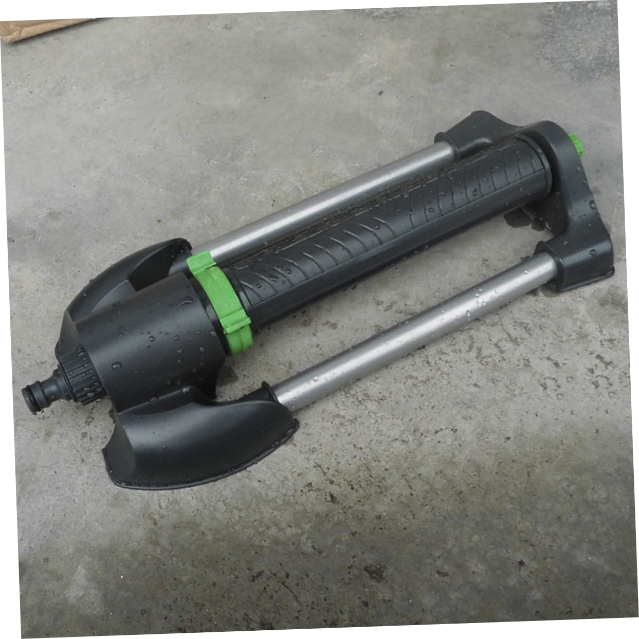 Irrigatore Rotante Automatico da Giardino 1 Pezzo Plastica Metallo Nero | Oscillante per Prato, Rapido Bagnamento del Terreno, Copertura Ampia, Uso su Piante