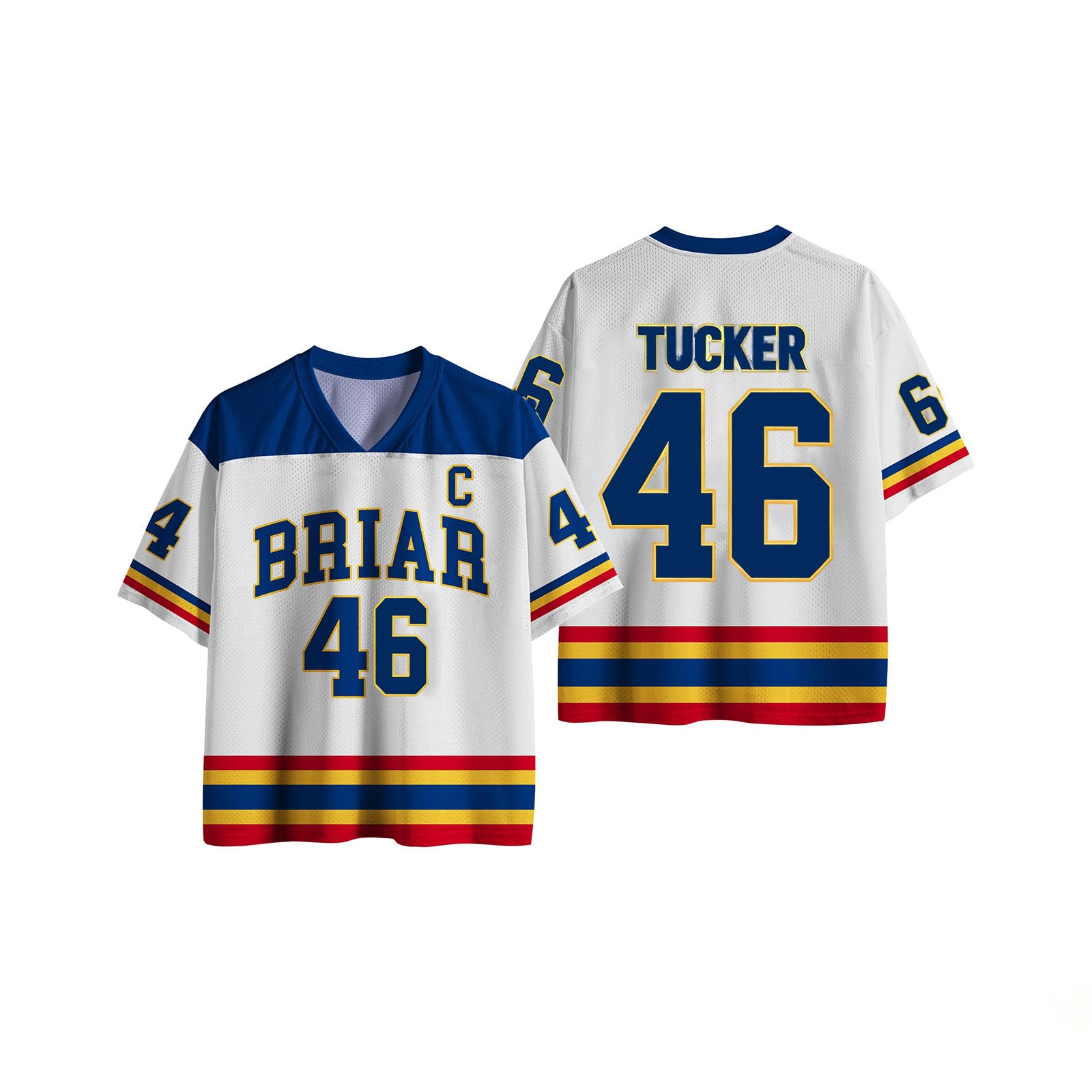 Off Campus Hockey Jersey Graham 44 & Logan 22 & Tucker 46 & Di Laurentis 66 Briar U Jersey Shirts Women Short Sleeve Briar Hockey Shirts Sports Inspired Tshirts Off Campus Merch for Fans — image 1