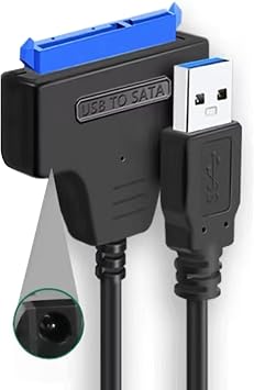 SATA to USB 3.0 Conversion Cable for 2.5 Inch SSD/HDD, SATA USB Conversion Adapter