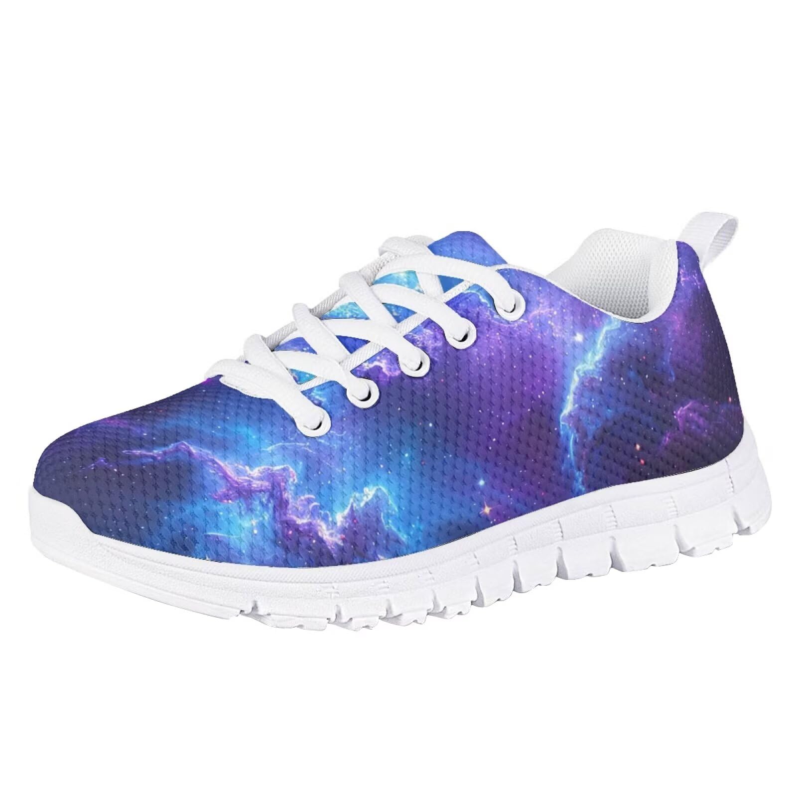 HELLHERO Galaxy Sneakers for Boys Girls Size 2 Kids Tennis Running Shoes Active Athletic Trainer Walking Jogging Sport Shoes Fitness Cross-Training Shoes Footwear