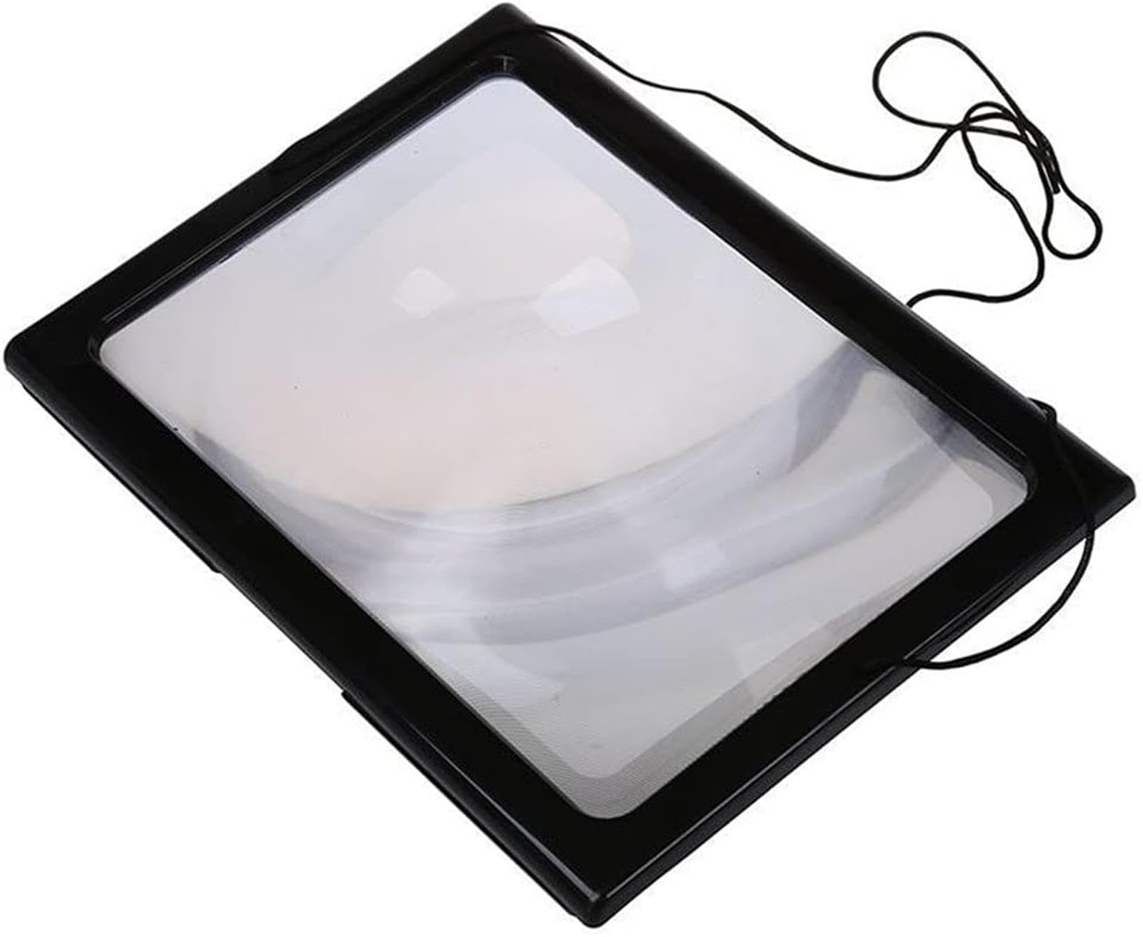 Lente d'ingrandimento 3X a pagina intera Lente d'ingrandimento ottica pieghevole A4 Lente d'ingrandimento da scrivania for cucire e lavorare a maglia