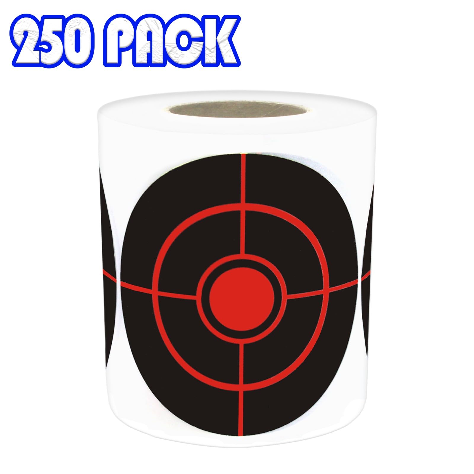 3 Inch Splash Reaction Target Paper Sticker, Yellow Effect Sticky Shooting Target Sticker for BB Guns, Airsoft, Softball, Rifles Indoor and Outdoor Shooting Ranges (250pcs/roll)