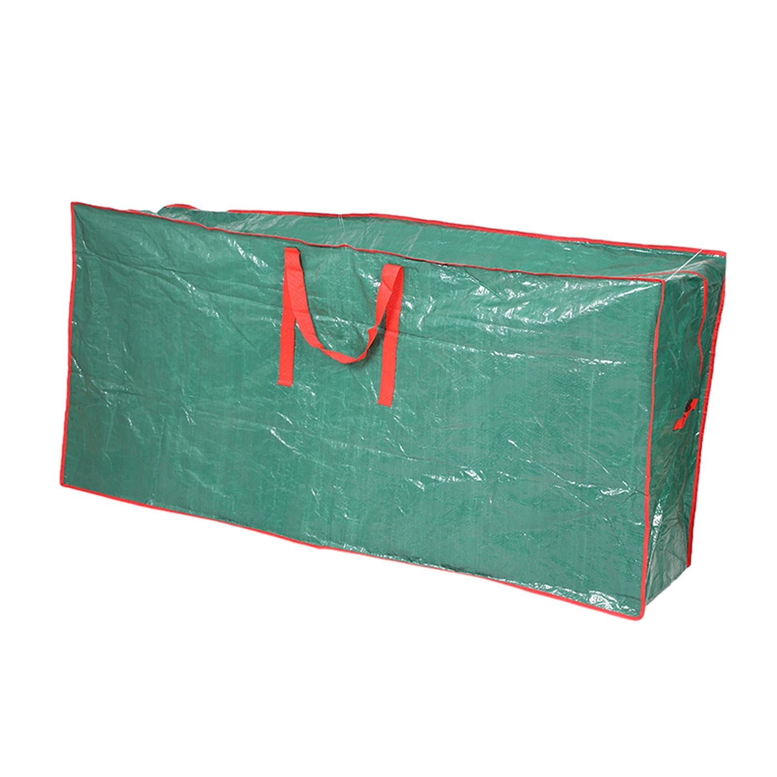 Set di 3 borse portaoggetti per albero di Natale con cerniera, organizer per alberi di Natale, ciondoli, vacanze, verde, grande, 165 x 38 x 75 cm