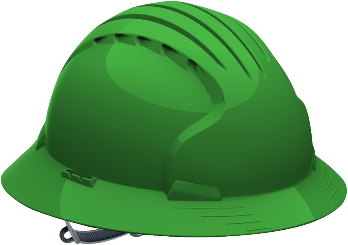 280-EV6141-30 Full Brim Hard Hat with HDPE Shell, 6-Point Polyester Suspension and Slip Ratchet Adjustment