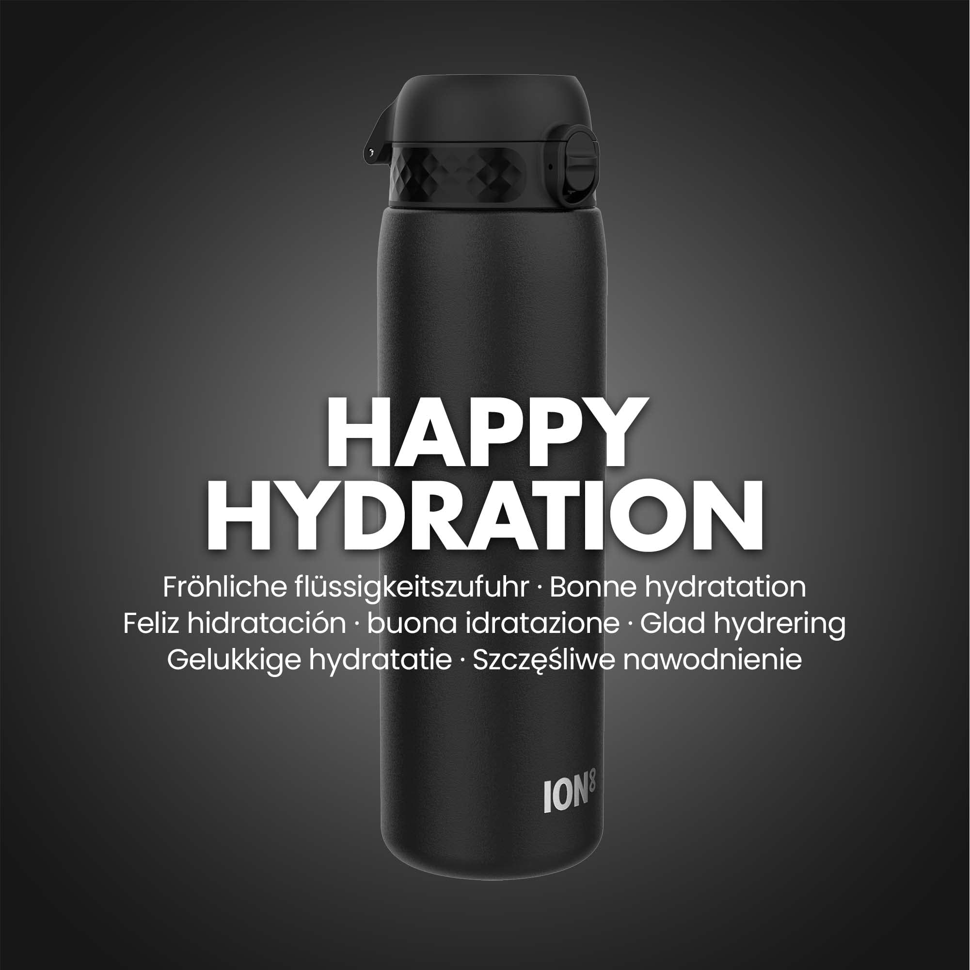 Ion8 Stainless Steel Water Bottle - Food-Safe and Odor Resistant - Fits Car Cup Holders, Backpack Pockets, and More, 40 oz / 1200 ml (Pack of 1)