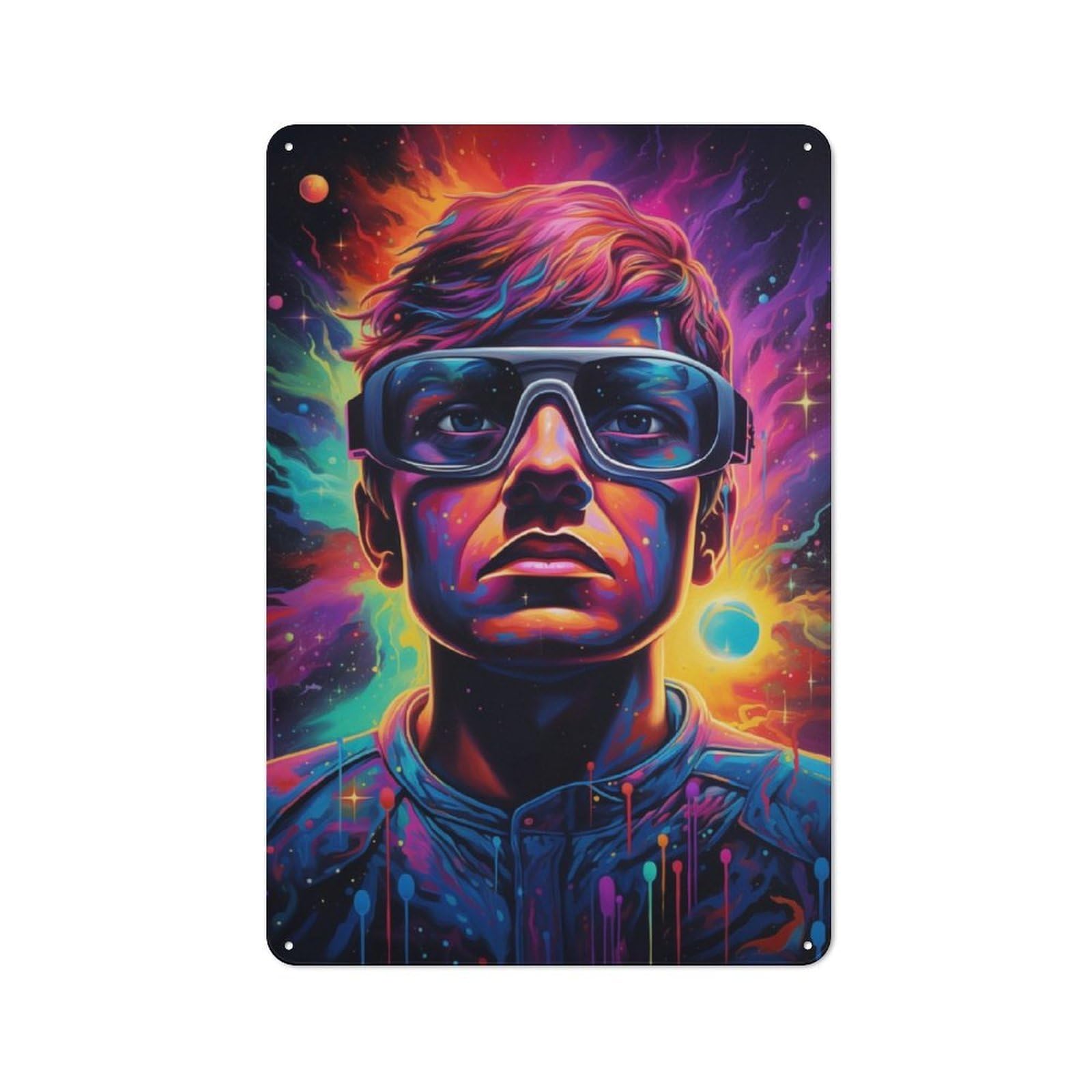 Junmoney Galaxy Guy No2 Tin Wall Plaque 30X20cm With For Guest Room Or Hallway, For Metal Sign Collectors, For Garage And Workshop Walls