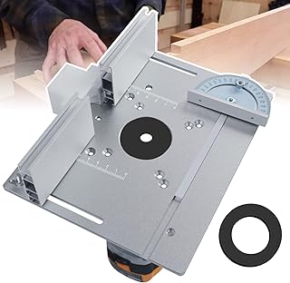 Woodworking Router Table Insert Plate, Router Table Top, Aluminum Alloy Insert Base Plate for Home Diy Making Handicrafts Carving Grinding