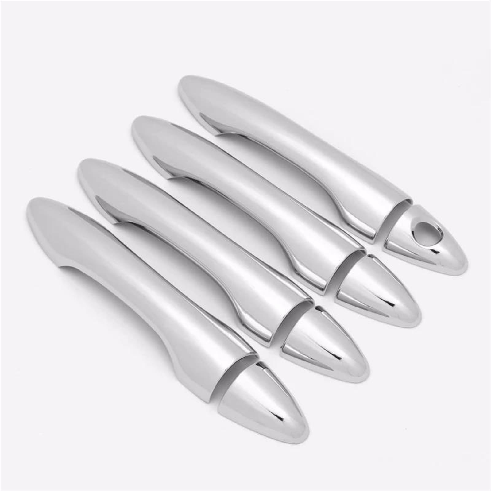 Slimes Silver 1 Abs Car External Door Handle Catch Cover For Hyundai Ix35 2010-2017 Exterior Bowl Protection Trim Sticker Protection(Silver 1)
