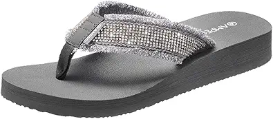 Ampeo Women's Arch Support Flip Flops Comfortable Casual Summer Beach Thong Sandals