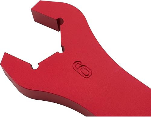 Miniatura 4 de Speedway Motors Juego de llaves de montaje AN de aluminio con estuche de rollo, sensación fácil de usar de 8 piezas con tamaño de ajuste estampado