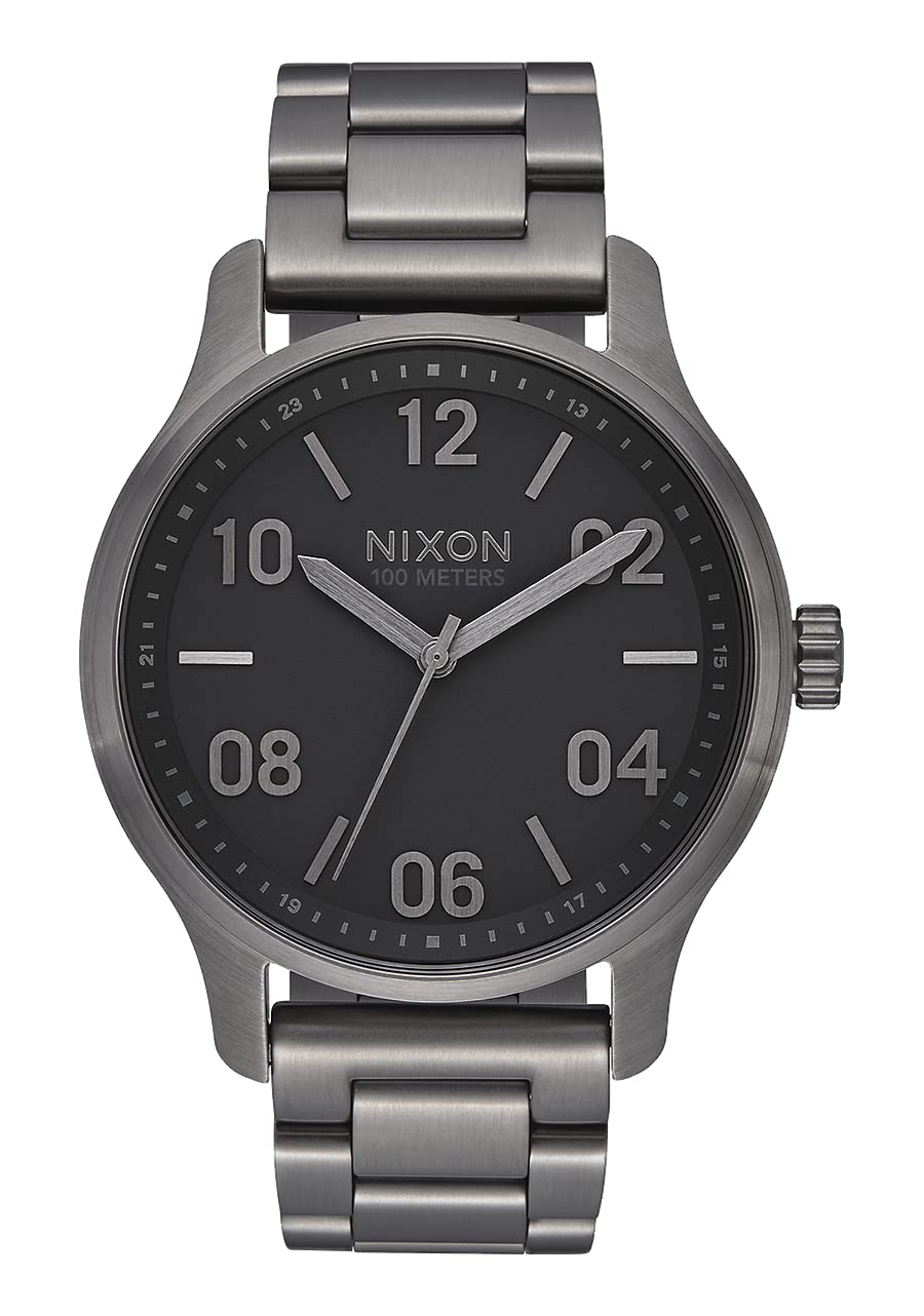 Amazon.co.jp: NIXON Patrol A1242 - Gunmetal/Black - 100m Water 