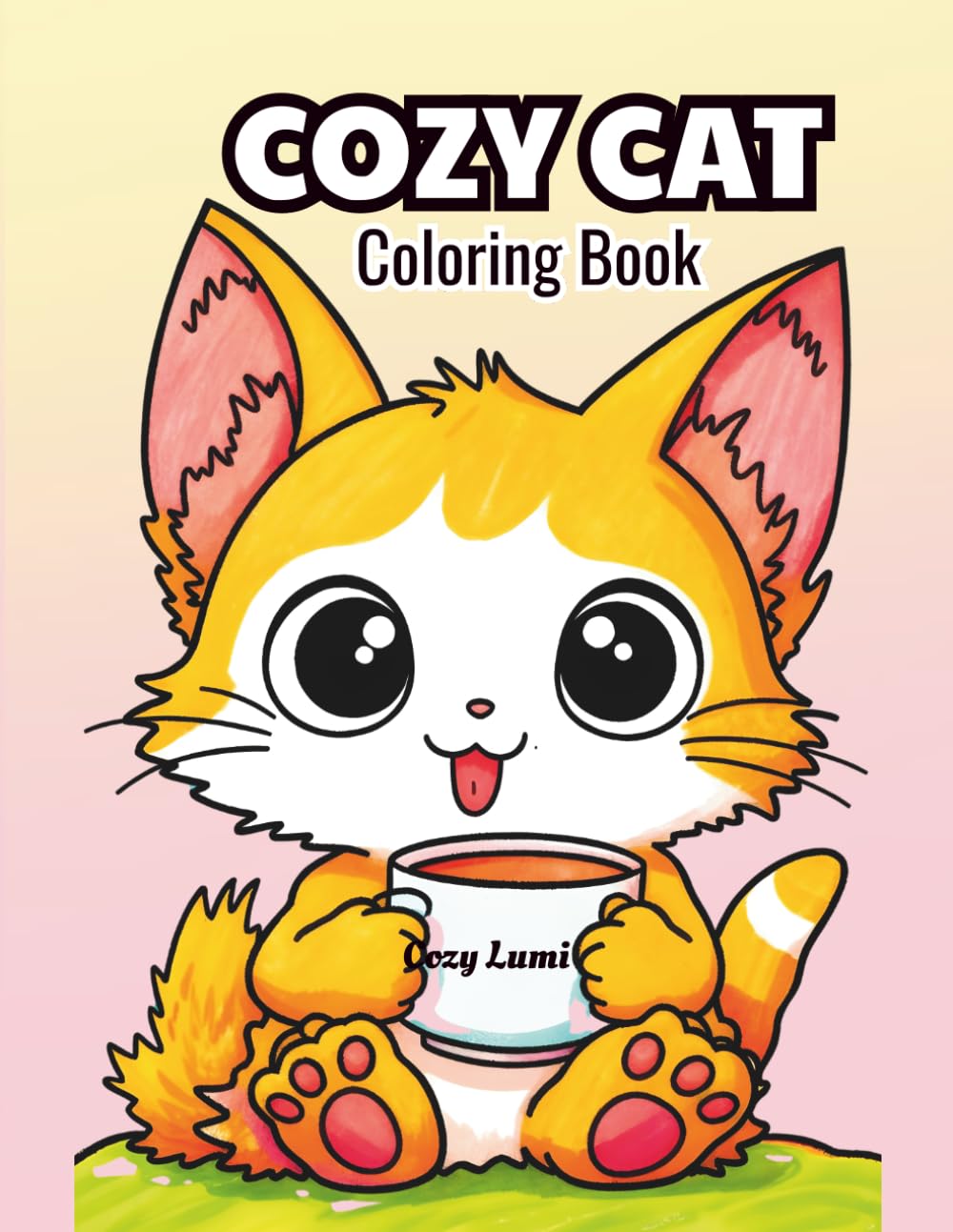 Cat Coloring Book for Adults: Cozy Cat Life: Bold and Easy Designs for Relaxation, Cute Cats, and Cozy Moments