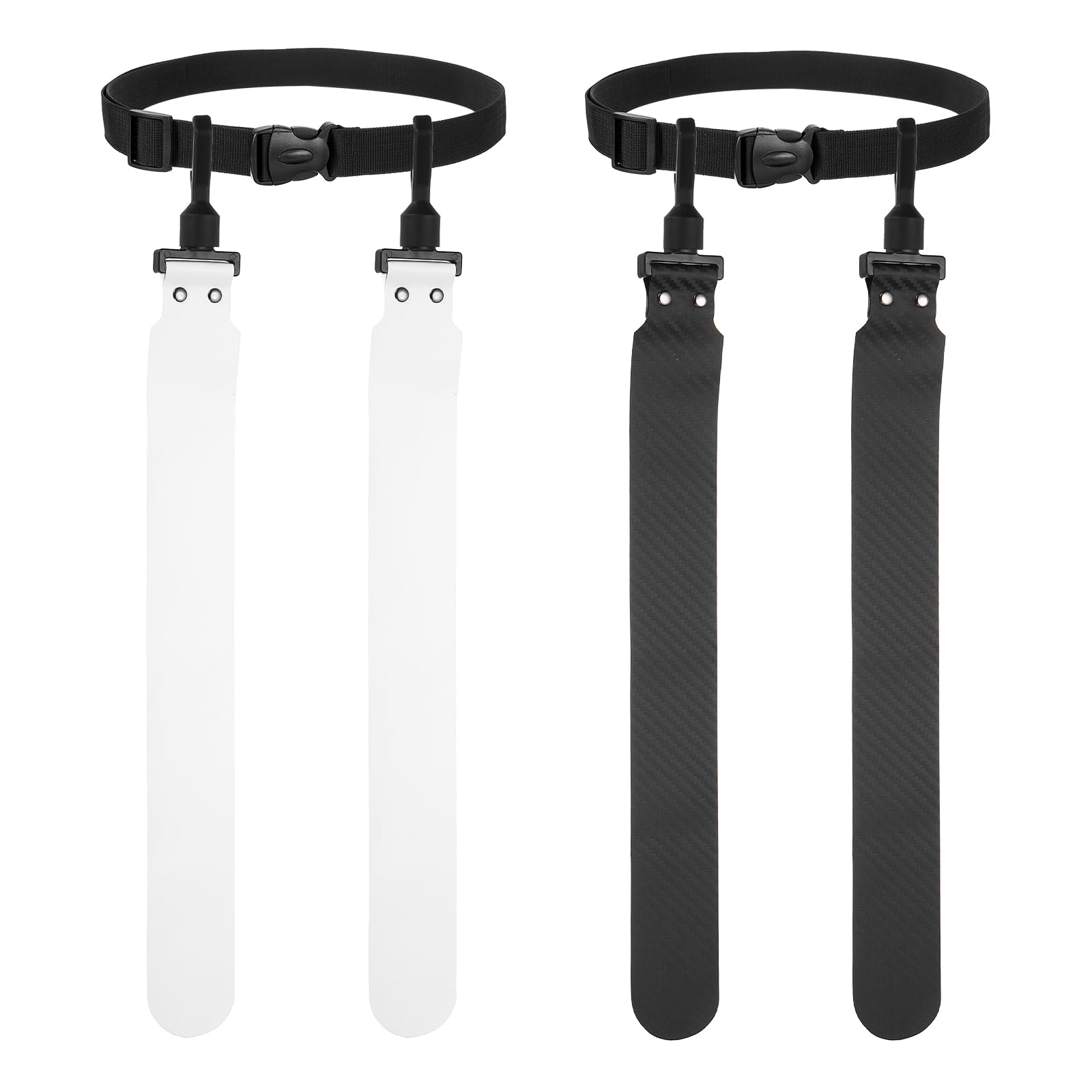 YELARXI Flag Football, Adjustable Flag Football Belts with 1 Belt and 2 Flags Easy Tear Away 2Pcs & Black/White - Fitting For(Youth/Adults Players Training Equipment/Competition) — image 1