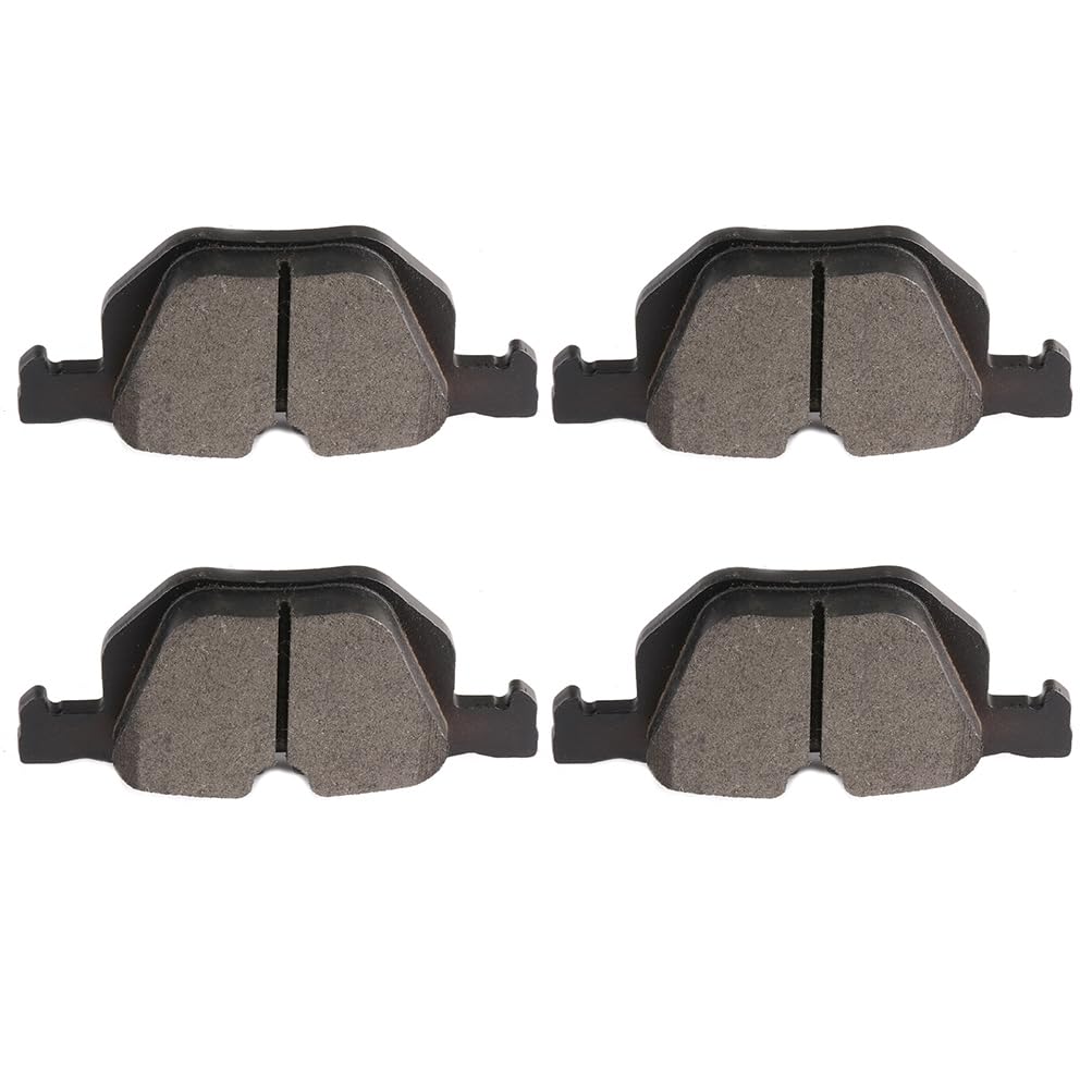 SCITOO D1042-7427 Rear Semi-Metal Disc Brake Pad Set 4pcs w/Hardware | For BMW 2004-2019