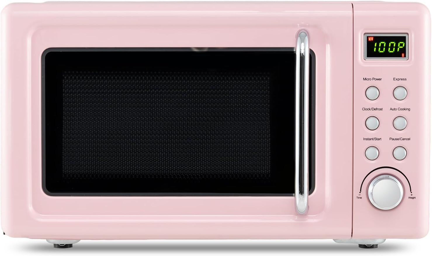 MAT EXPERT 0.7 Cu.ft Compact Microwave Oven, Digital Timing & Child Lock, Small Microwave w/Glass Turntable & 6 Preset Buttons, Delayed Start Function, 700W Mini Microwave w/5 Micro Power (Golden)