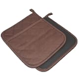 2Pcs Cotton and Neoprene Oven Pads Pot Holders with Pocket 8