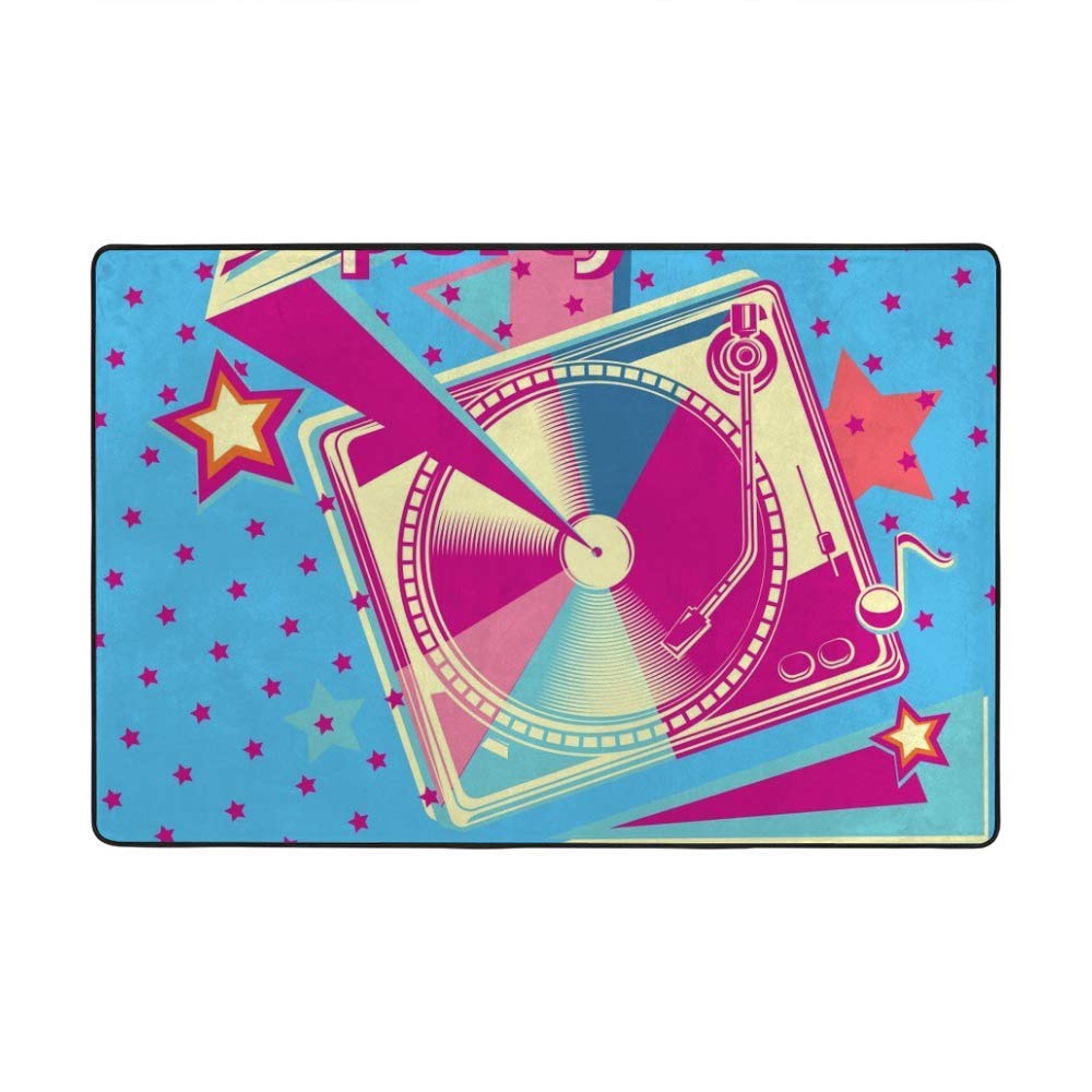 Tapis bleu Ruchen doux en velours corail pour réchauffer les sols froids du salon