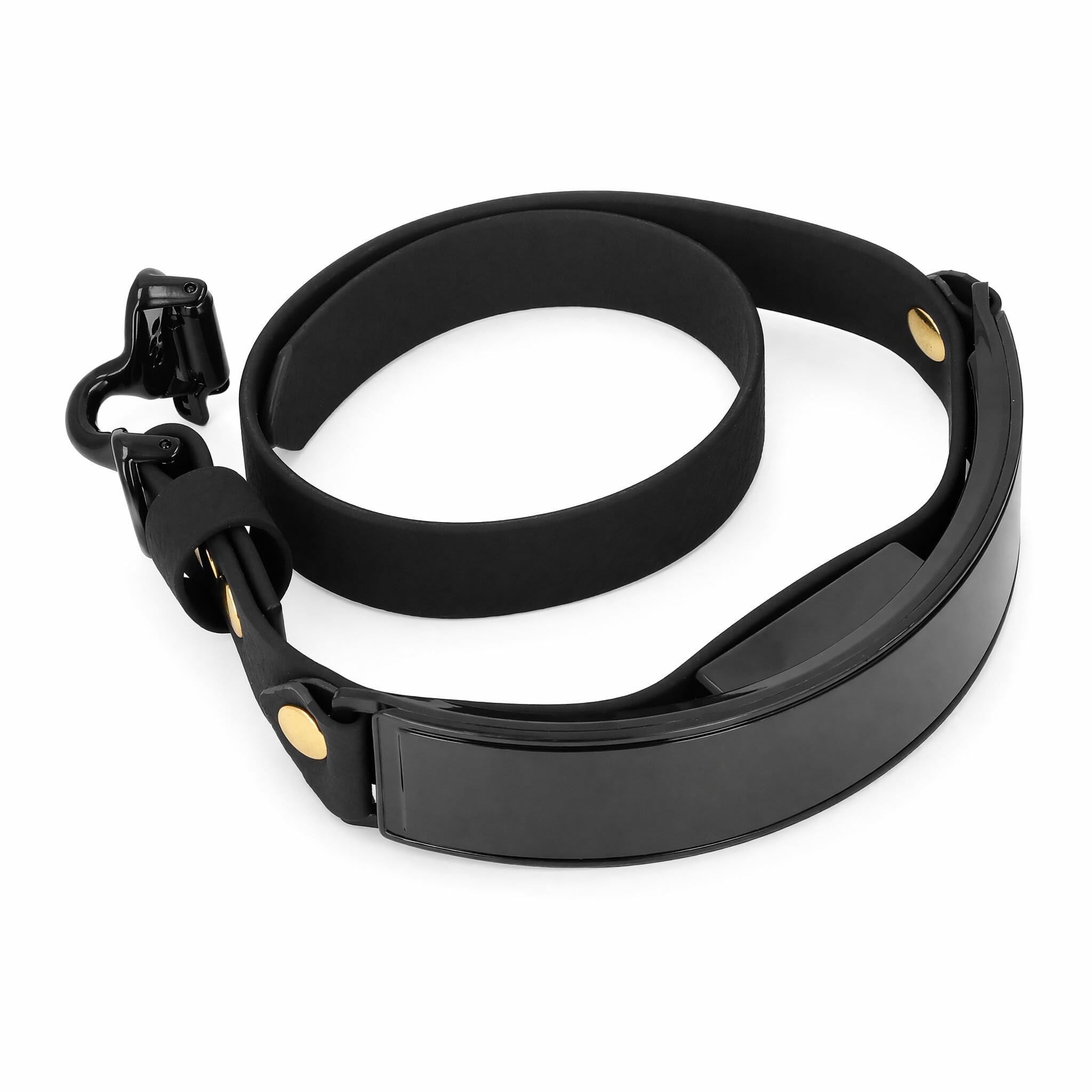 Collar de LED, Collar LED Programable DIY Recargable para Pasear Perros, Collar Nocturno Brillante para Mascotas con Pantalla de Bricolaje y Cinturones Ajustables (Luz roja)