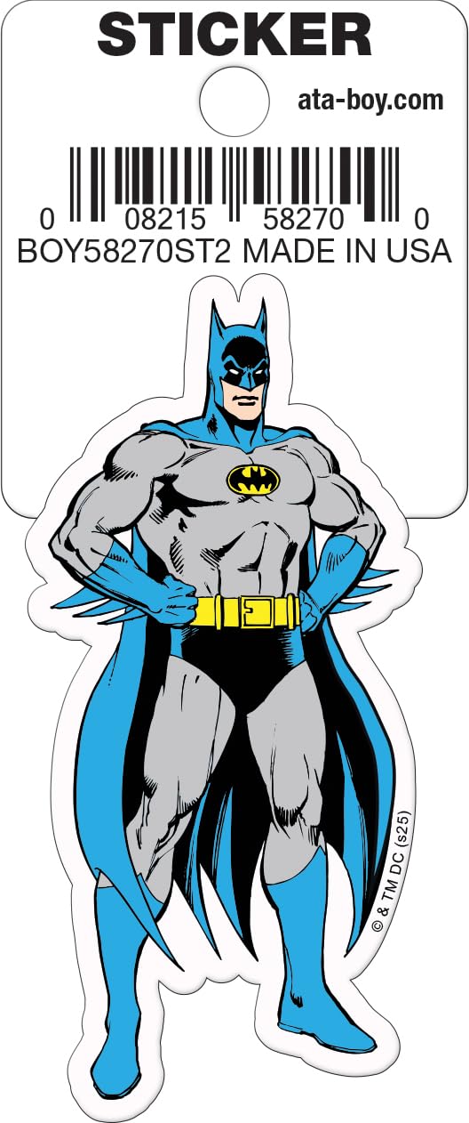 Ata-Boy DC Comcis Batman Classic Character 3 Inch Die Cut Vinyl Sticker